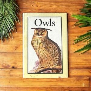 VINTAGE Owls Hardcover Book - 1982 Edition w/ Dust Jacket + Forgotten Bookmark